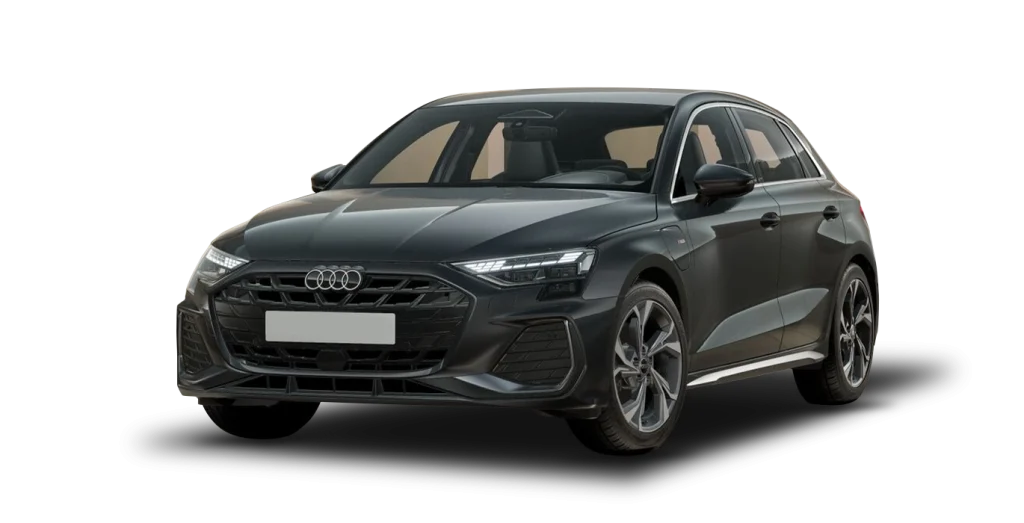 Renting AUDI A3 Sportback S Line 40 TFSIe 150kW S Tron