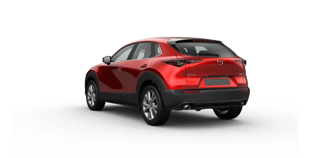MAZDA-CX-30-2.5L-e-SYACTIV-G-MHEV-103kW-AT-Centre-line-trasera-rojo