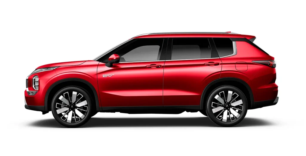 Mitsubishi-Outlander-PHEV-Kaiteki-4WD-306CV-lateral-rojo