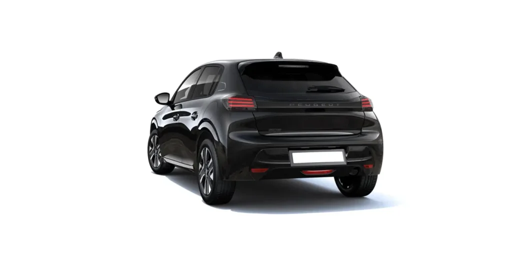 Peugeot-208-1.2-Allure-PureTech-SS-negro-trasera