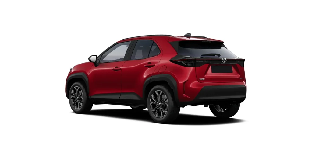 TOYOTA-Yaris-Cross-130H-e-CVT-5P-Active-II-trasera-rojo-emocion